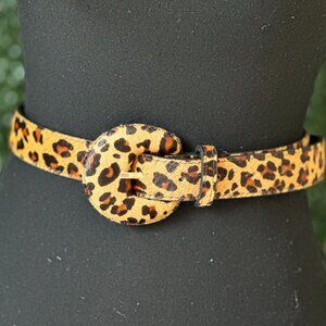 NEW Animal Print Brazilian Real Leather Belt